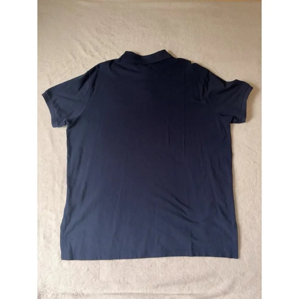 Polo Ralph Lauren Size XXL Custom Fit Blue Polo Shirt Crest